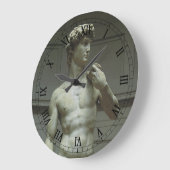 Grande Horloge Ronde Statue de David de Michel-Ange (Angle)