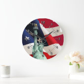 Grande Horloge Ronde Statue de la Liberté (Maison)