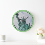 Grande Horloge Ronde Statue de Liberty wall clock (Maison)