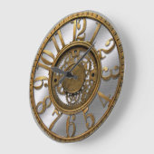 Grande Horloge Ronde Steampunk (Angle)