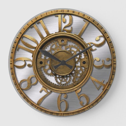 Grande Horloge Ronde Steampunk (Recto)
