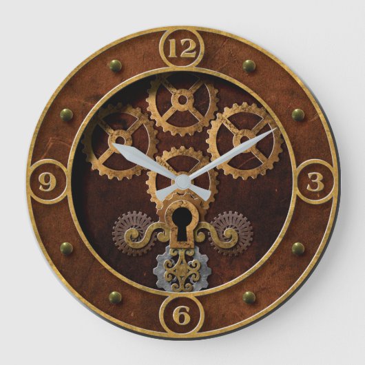 Grande Horloge Ronde Steampunk (Recto)