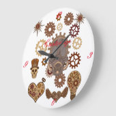 Grande Horloge Ronde Steampunk Theme Thunder_Cove (Angle)