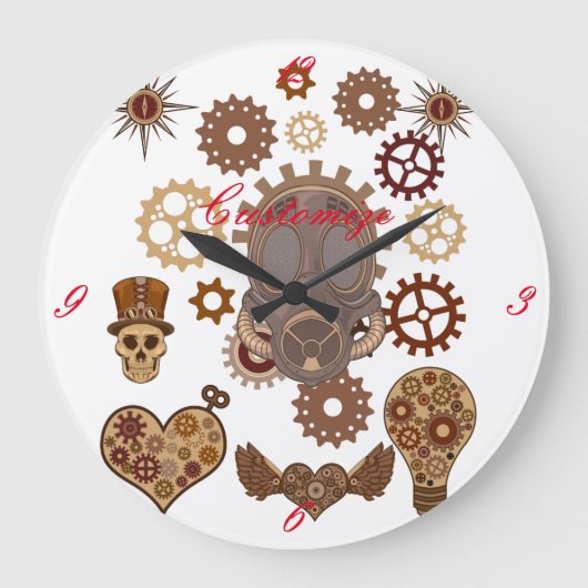Grande Horloge Ronde Steampunk Theme Thunder_Cove (Recto)