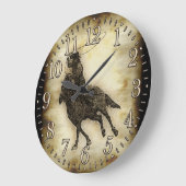 Grande Horloge Ronde Steer Roping Rodeo Cowboy (Angle)
