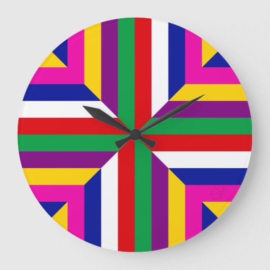 Grande Horloge Ronde Stellar Cross-Section - Green/Red - Balanced (Recto)