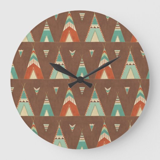 Grande Horloge Ronde Step de Southwest | Teal Teepee (Recto)