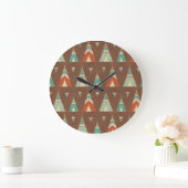 Grande Horloge Ronde Step de Southwest | Teal Teepee (Maison)