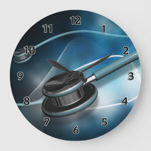 Grande Horloge Ronde Stéthoscopes Médicale d'infirmière