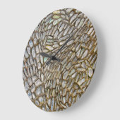 Grande Horloge Ronde Stone Mosaic Clock (Angle)