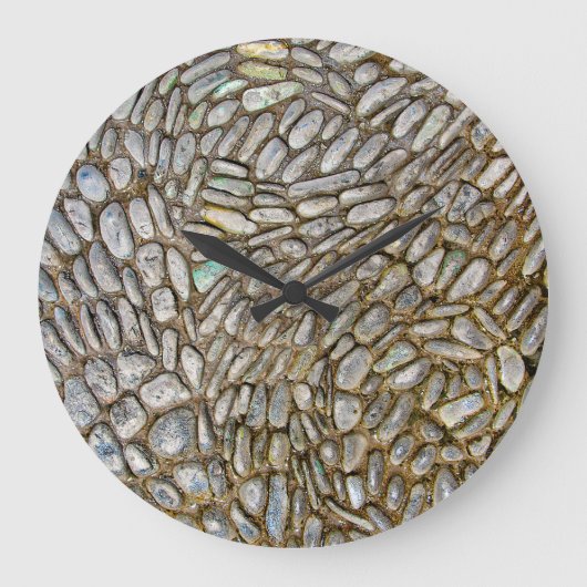 Grande Horloge Ronde Stone Mosaic Clock (Recto)
