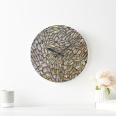 Grande Horloge Ronde Stone Mosaic Clock (Maison)