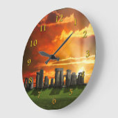 GRANDE HORLOGE RONDE STONEHENGE HIVER SOLSTICE (Angle)