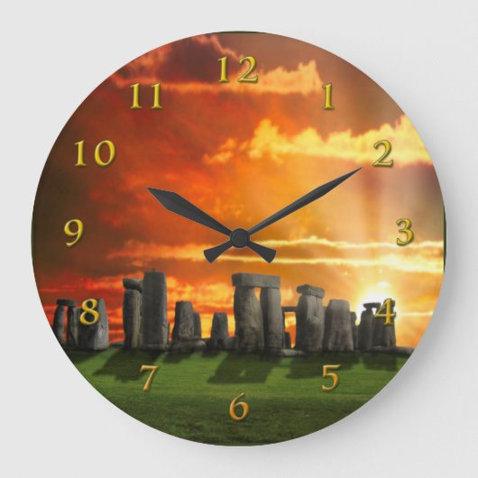 GRANDE HORLOGE RONDE STONEHENGE HIVER SOLSTICE (Recto)