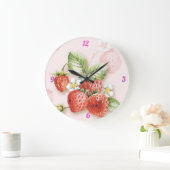 Grande Horloge Ronde Strawberry (Maison)