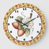 Grande Horloge Ronde Strawberry Fruit Kitchen wall clock (Recto)