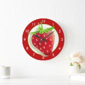 Grande Horloge Ronde Strawberry Large Clock (Maison)