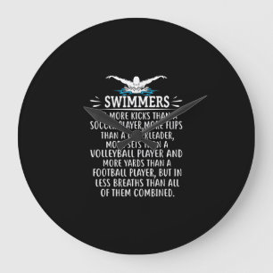 Grande Horloge Ronde Strong Swim Swimming Toxits For Men Women