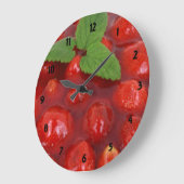Grande Horloge Ronde Strwberry Dessert Clock (Angle)