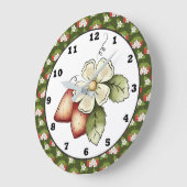 Grande Horloge Ronde Strwberry Fruit Kitchen wall clock (Angle)
