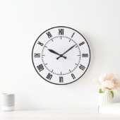 Grande Horloge Ronde studio 432 hz roman wall clock (Maison)