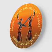 Grande Horloge Ronde Studio de danse Classe de danse Nom de l'enseignan (Angle)