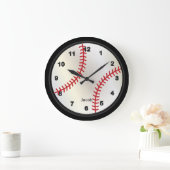 Grande Horloge Ronde Style de base-ball (Maison)