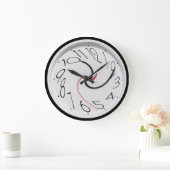 Grande Horloge Ronde Style de nouveauté amusant (Maison)