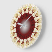 Grande Horloge Ronde Style moderne (Angle)