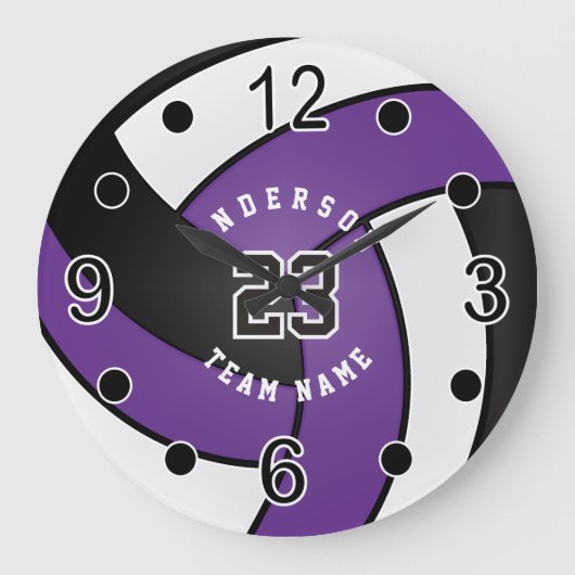 Grande Horloge Ronde Style Purple Volley (Recto)