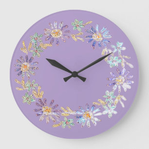 GRANDE HORLOGE RONDE STYLES D'ART ET DE DESIGN DE CADRANS