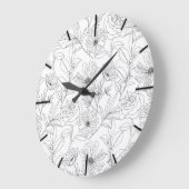 Grande Horloge Ronde stylisgarflowers (Angle)