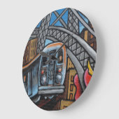Grande Horloge Ronde Subway train urban graffiti art (Angle)