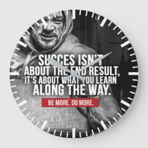 Grande Horloge Ronde Succès Et Apprentissage - Inspiration De L'Entraîn
