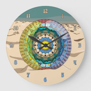 Grande Horloge Ronde Summer Sunshine Clock