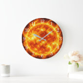 Grande Horloge Ronde Sun Wall Clock — Space-Inspired Design (Maison)