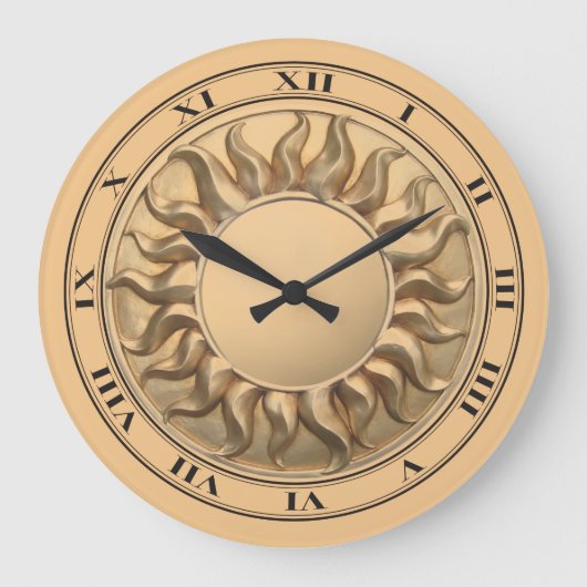 Grande Horloge Ronde Sunburst Clock (Recto)