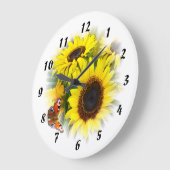 Grande Horloge Ronde Sunflower (Angle)