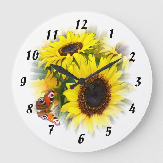 Grande Horloge Ronde Sunflower (Recto)