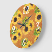 Grande Horloge Ronde Sunflower (Angle)