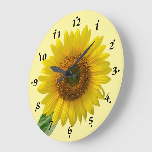 Grande Horloge Ronde Sunflower Clock (Angle)