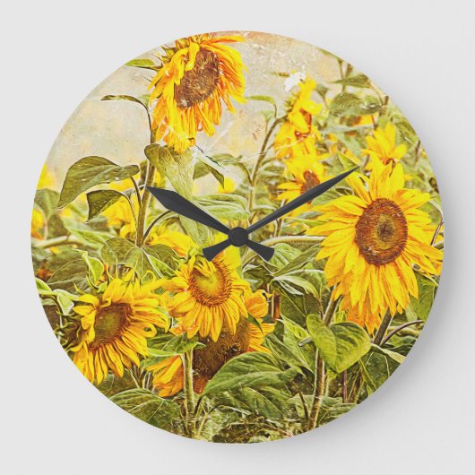 Grande Horloge Ronde Sunflower Field (Recto)