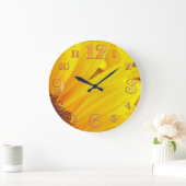 Grande Horloge Ronde Sunflower Petals Wall Clock (Maison)