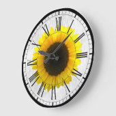 Grande Horloge Ronde Sunflower wall clock (Angle)