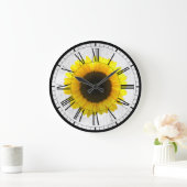 Grande Horloge Ronde Sunflower wall clock (Maison)
