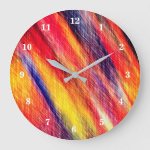 Grande Horloge Ronde Sunset Abstract