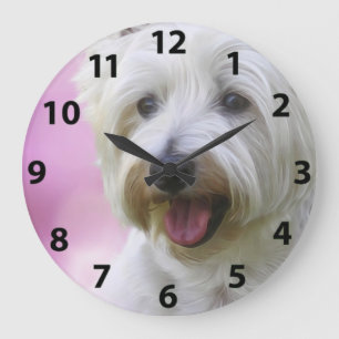 Grande Horloge Ronde Superbe visage Westie