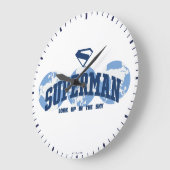 Grande Horloge Ronde Superman dans le monde (Angle)