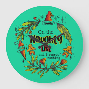 Grande Horloge Ronde Sur La Liste Coquine Et Je Ne Regrette Rien