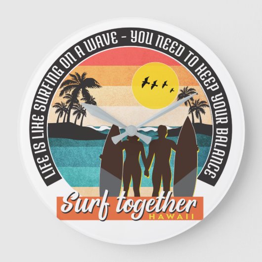 Grande Horloge Ronde Surf together (Recto)